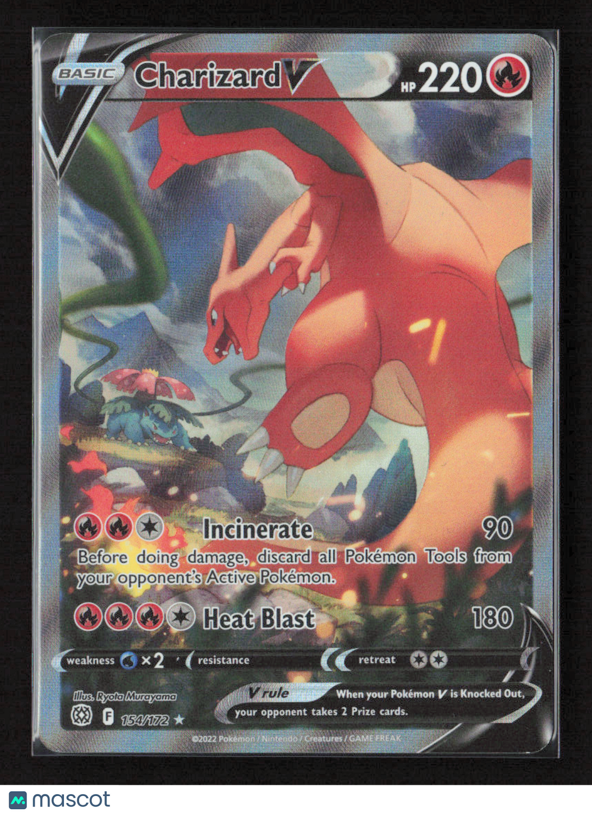 2022 Pokemon Charizard V (Alternate Full Art) #154/172 Ultra Rare