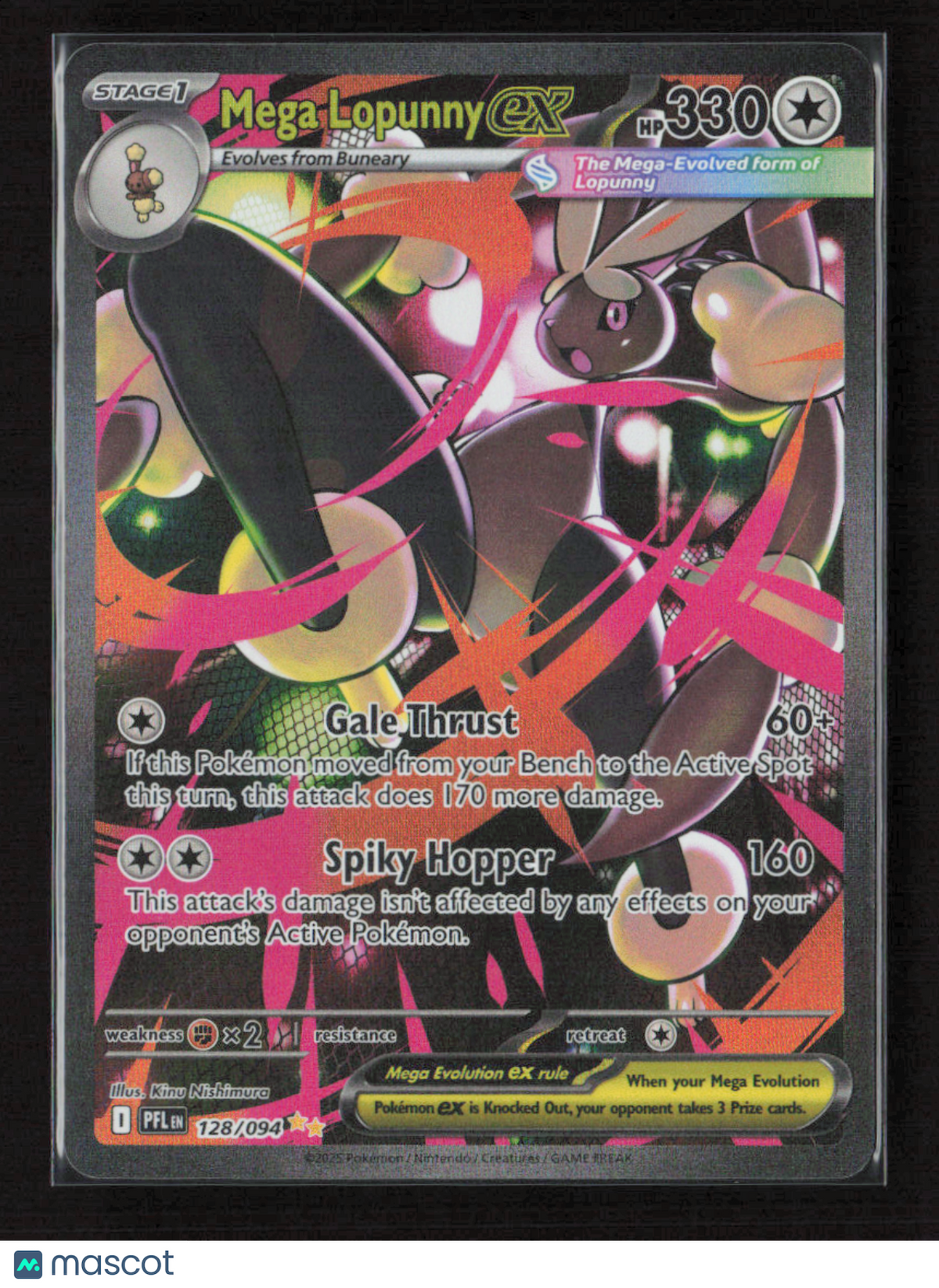 2025 Pokemon Mega Lopunny ex - 128/094 #128/094 Special Illustration Rare