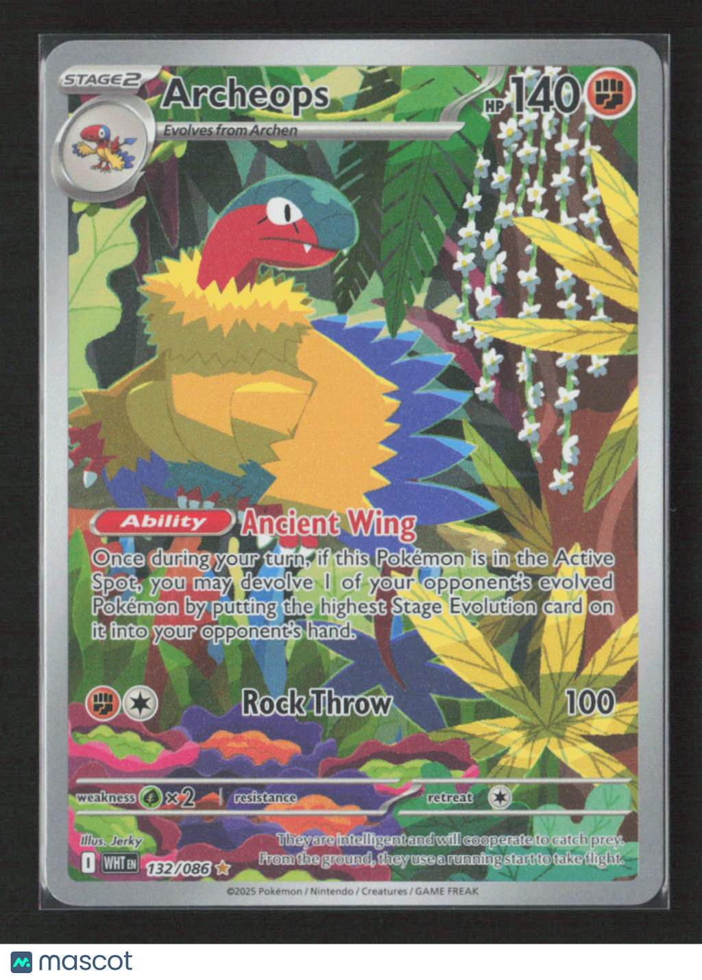 2025 Pokemon Archeops - 132/086 #132/086 Illustration Rare