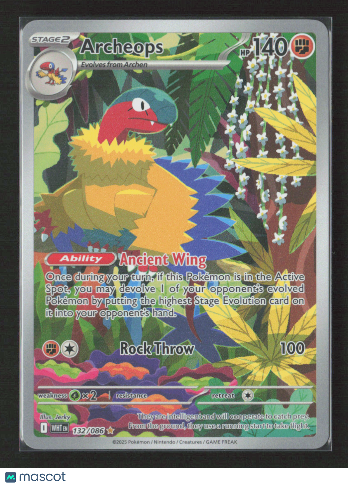 2025 Pokemon Archeops - 132/086 #132/086 Illustration Rare
