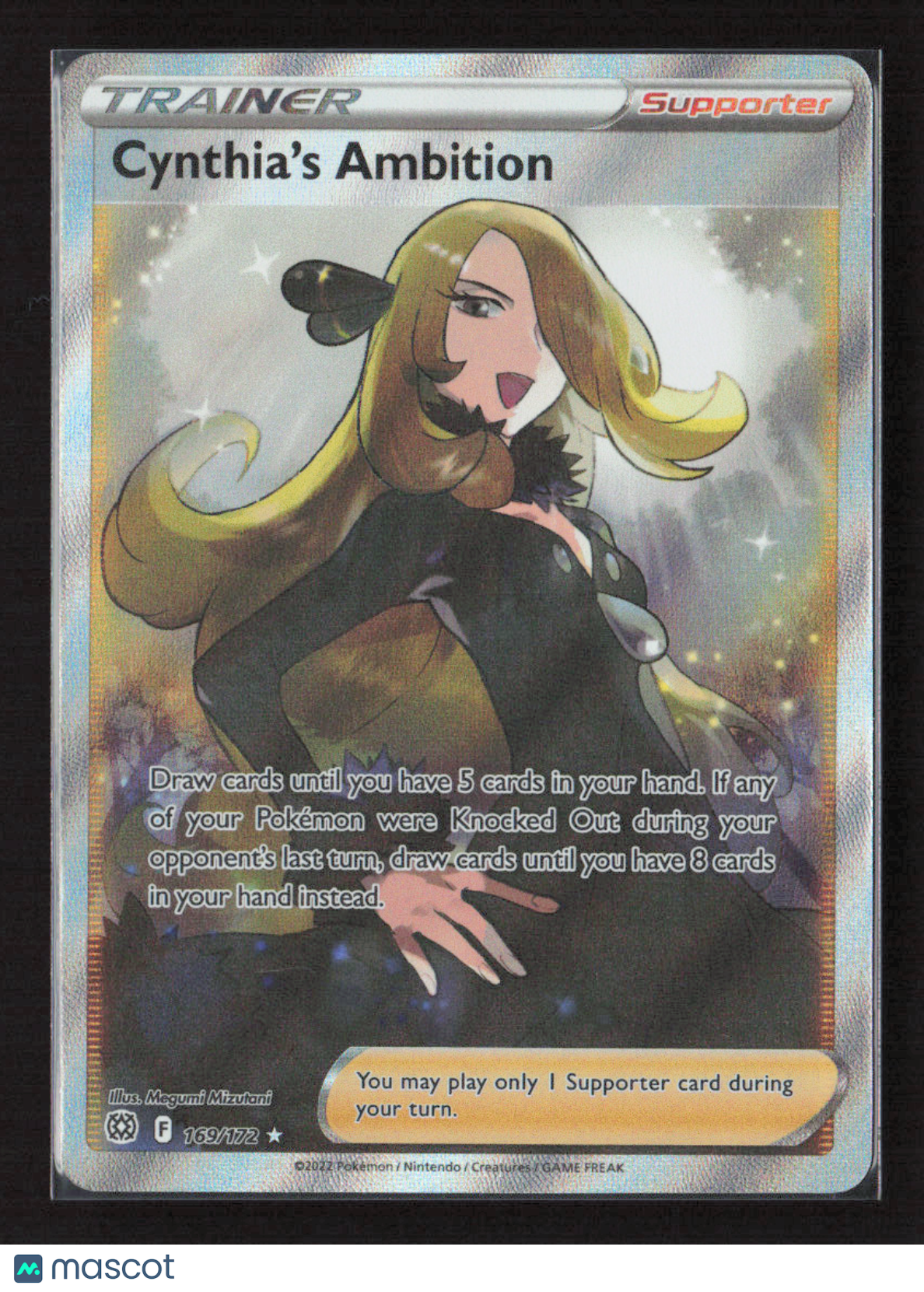 2022 Pokemon Cynthia's Ambition (Full Art) #169/172 Ultra Rare