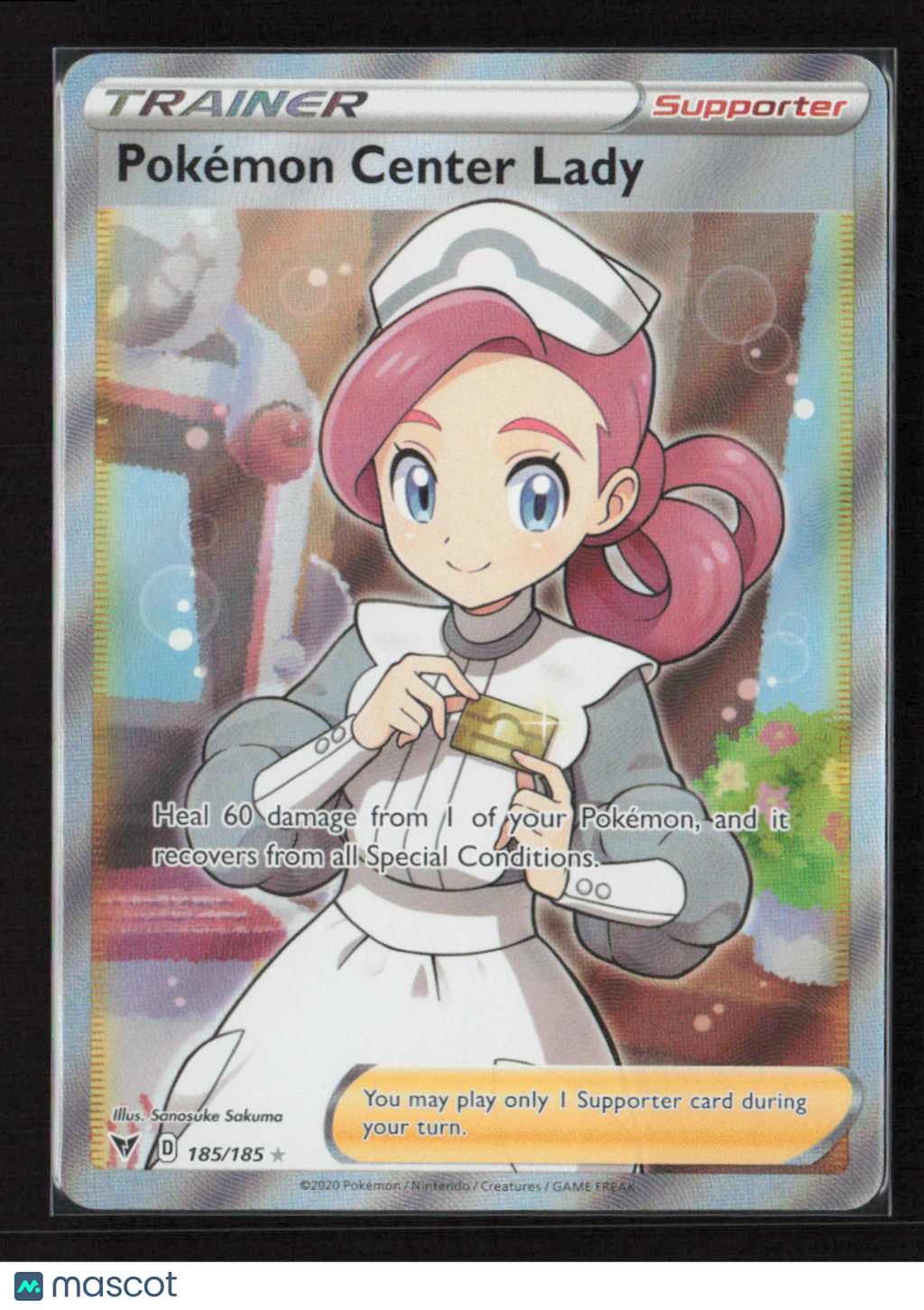 2020 Pokemon Pokemon Center Lady (Full Art) #185/185 Ultra Rare