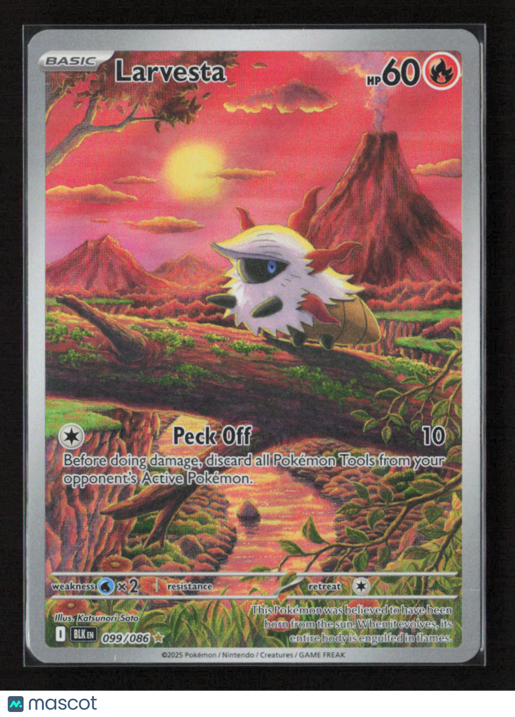 2025 Pokemon Larvesta - 099/086 #099/086 Illustration Rare