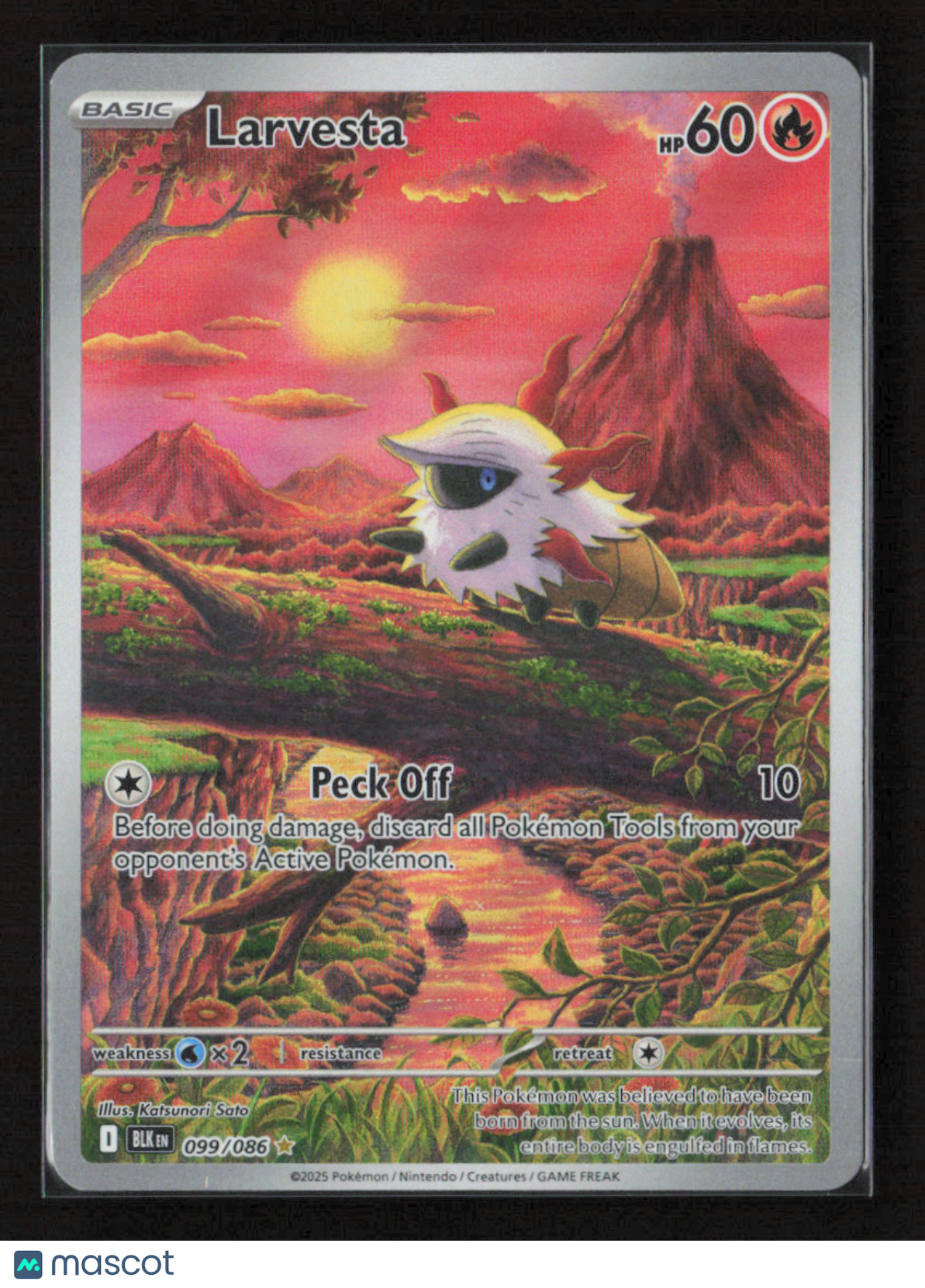 2025 Pokemon Larvesta - 099/086 #099/086 Illustration Rare