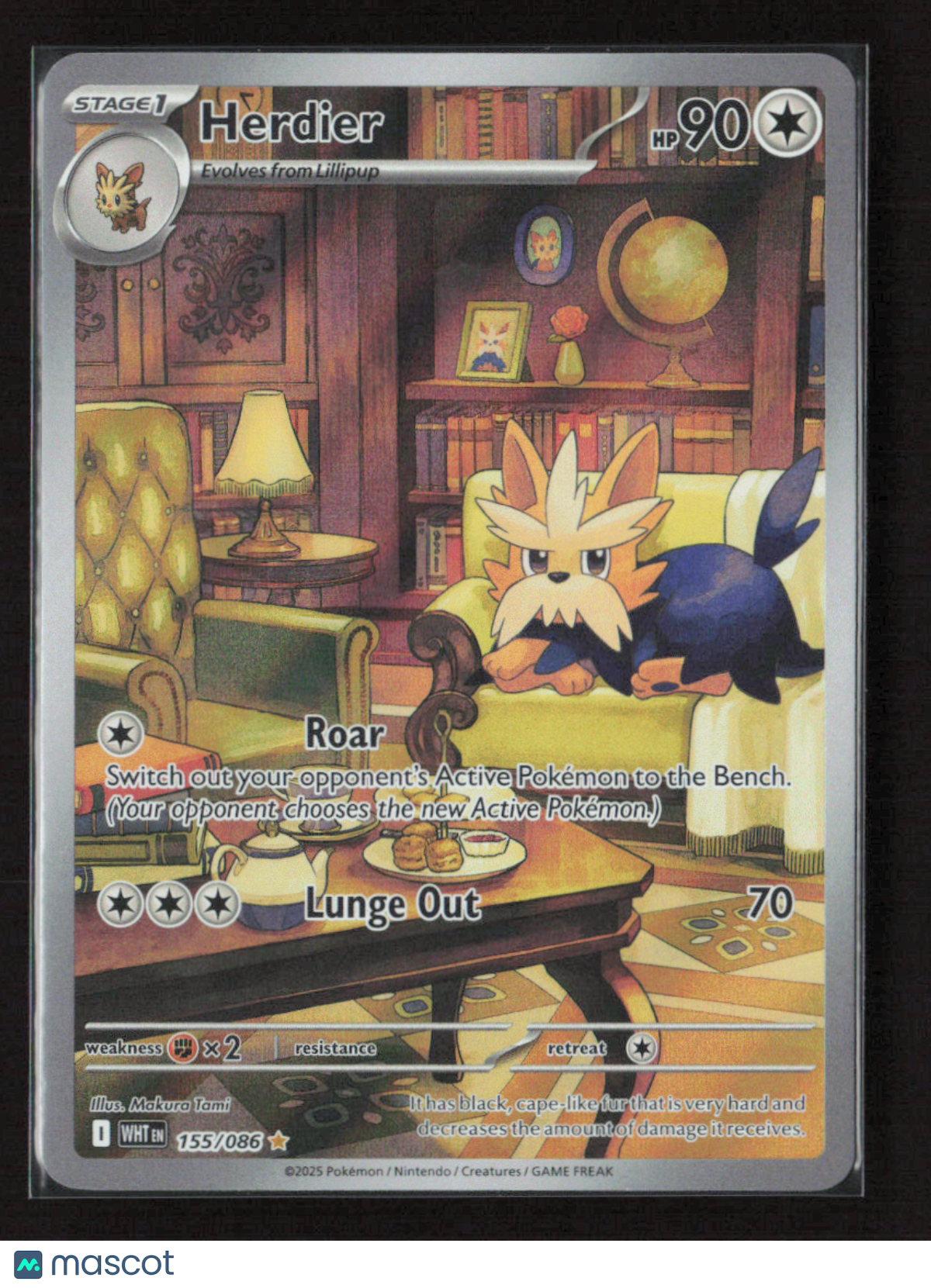 2025 Pokemon Herdier - 155/086 #155/086 Illustration Rare
