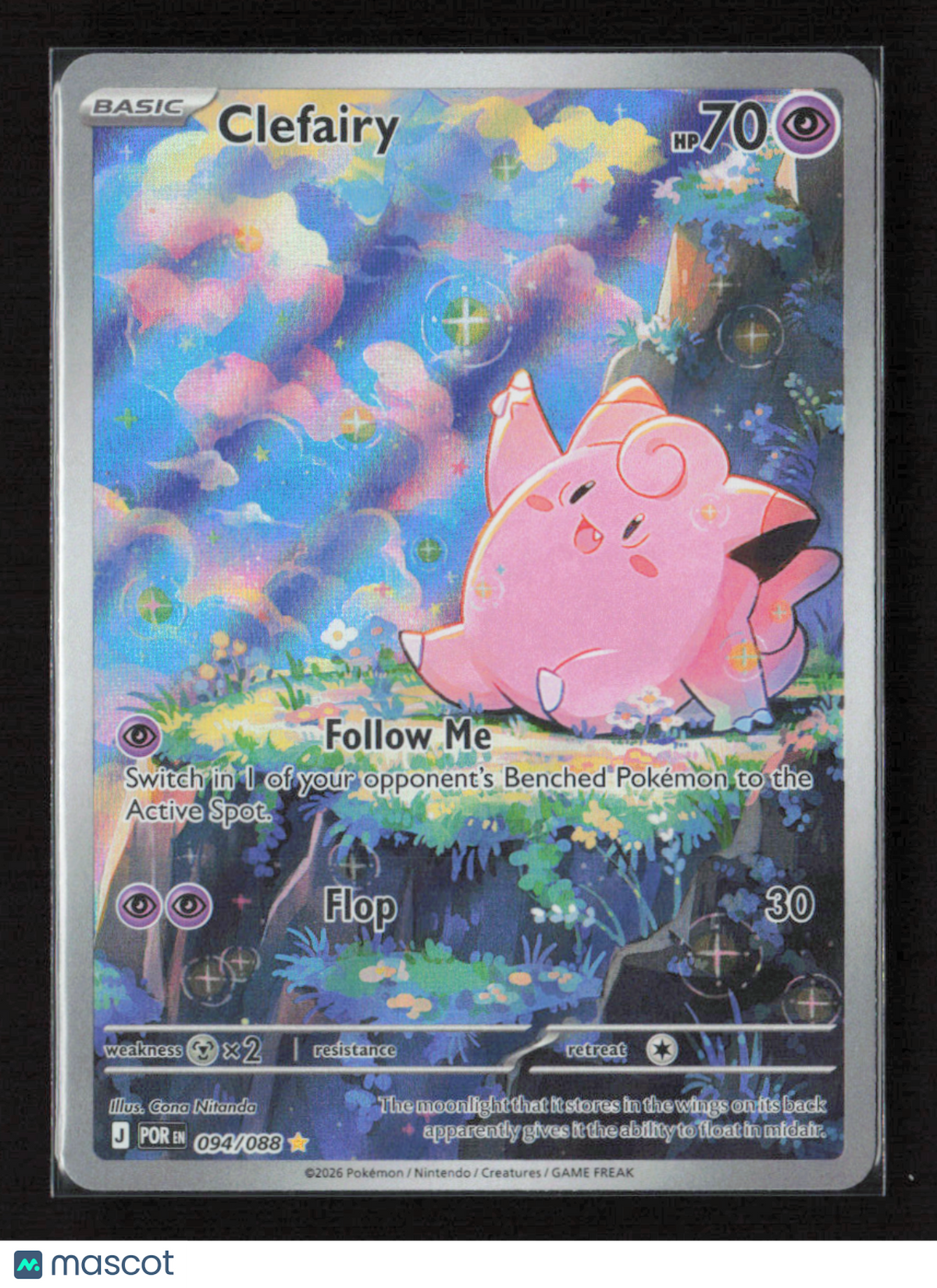 2026 Pokemon Clefairy - 094/088 #094/088 Illustration Rare