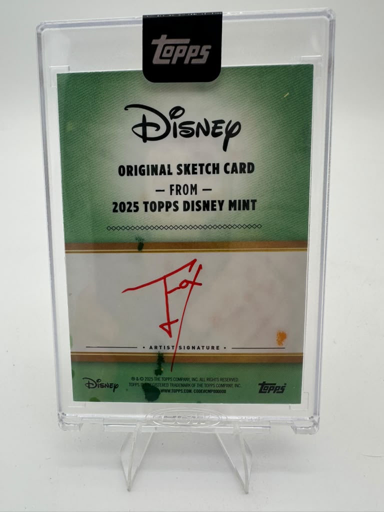 2025 Topps Disney Mint Bambi 1 of 1 Original Sketch Card Fox