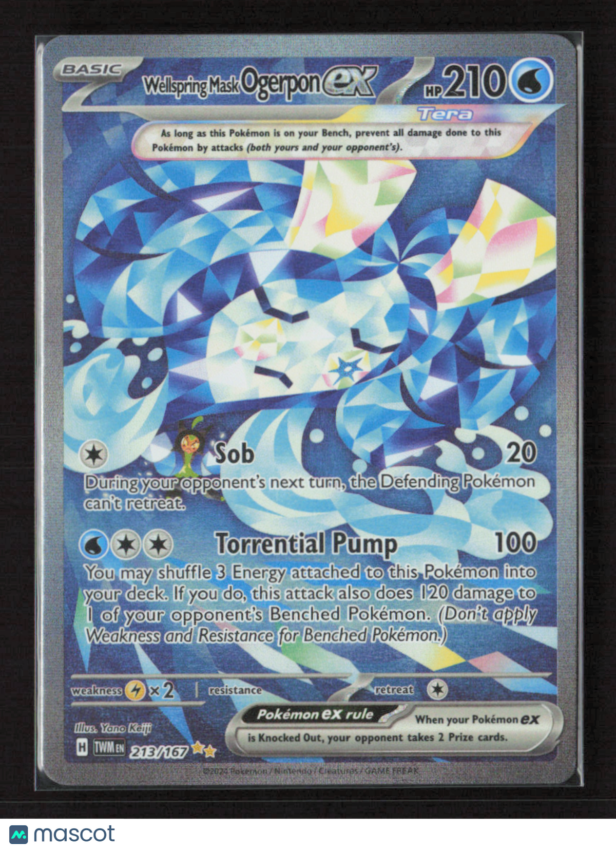 2024 Pokemon Wellspring Mask Ogerpon ex - 213/167 #213/167 Special Illustration Rare