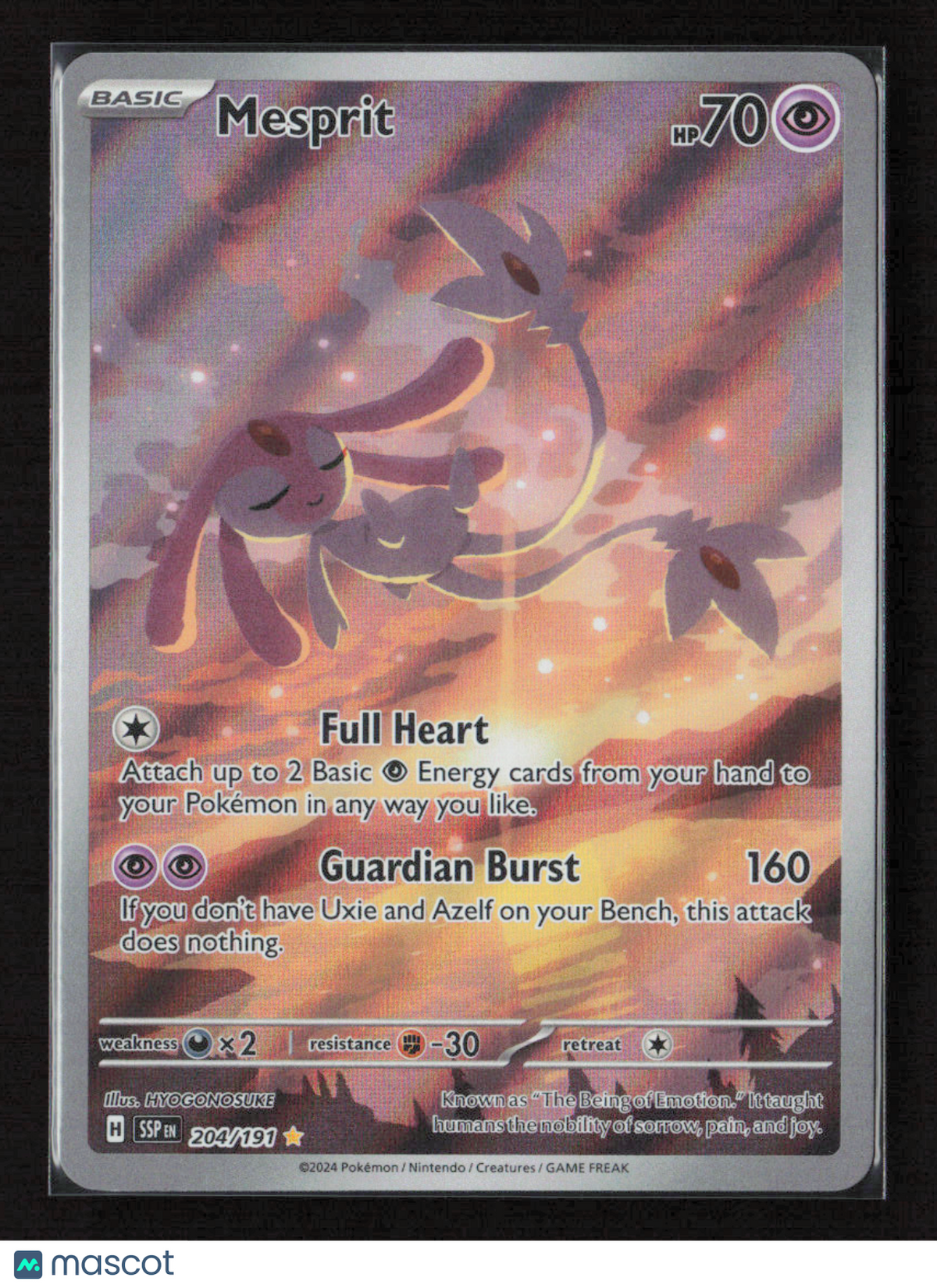 2024 Pokemon Mesprit - 204/191 #204/191 Illustration Rare