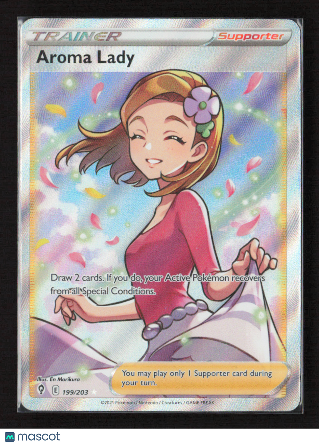 2021 Pokemon Aroma Lady (Full Art) #199/203 Ultra Rare