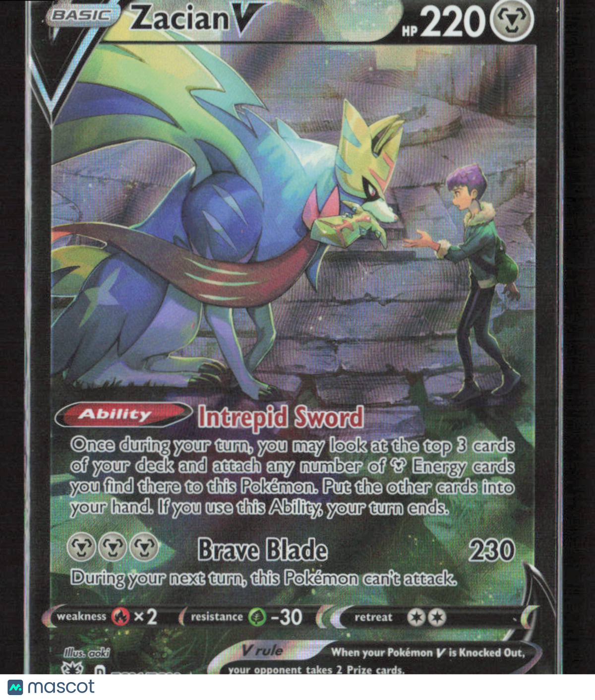 2022 Pokemon Zacian V #TG21/TG30 Ultra Rare