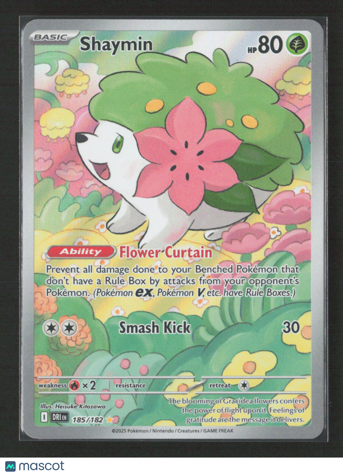 2025 Pokemon Shaymin - 185/182 #185/182 Illustration Rare