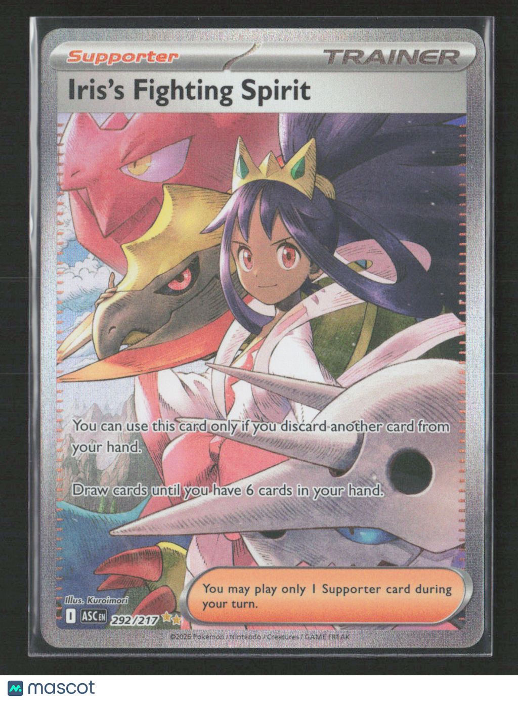 2026 Pokemon Iris's Fighting Spirit - 292/217 #292/217 Special Illustration Rare