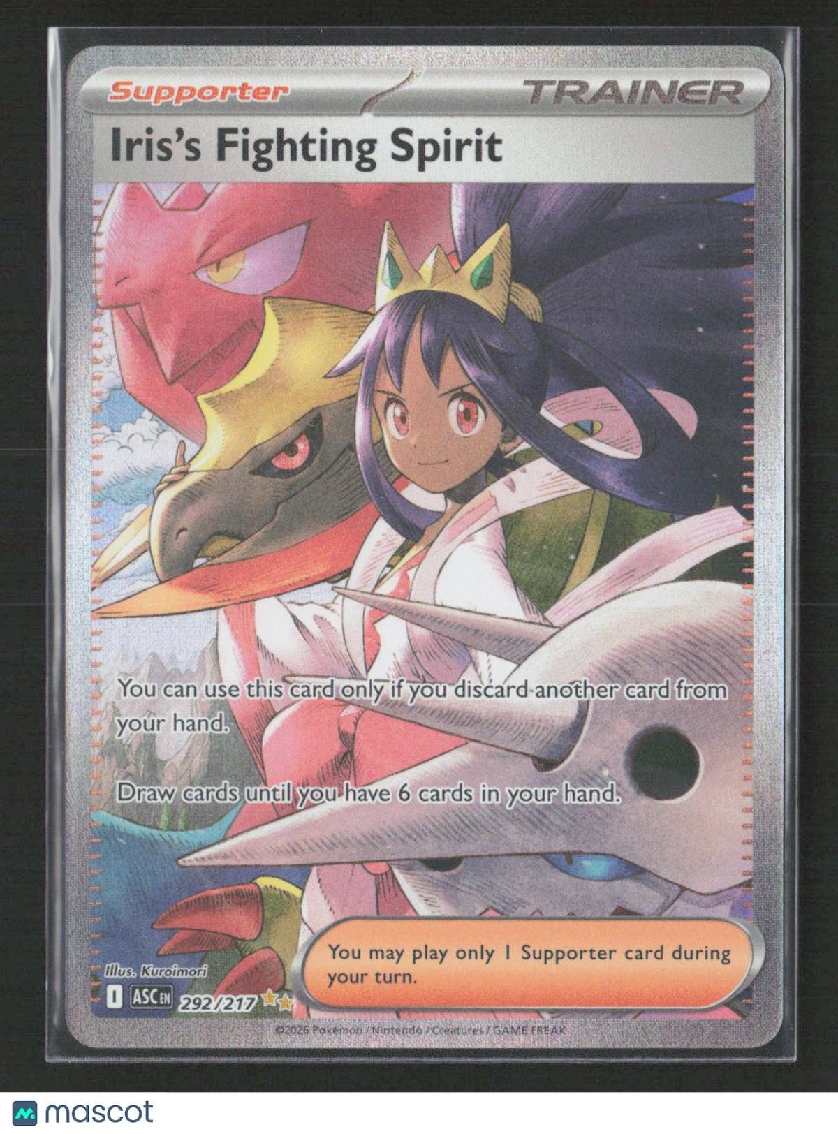 2026 Pokemon Iris's Fighting Spirit - 292/217 #292/217 Special Illustration Rare