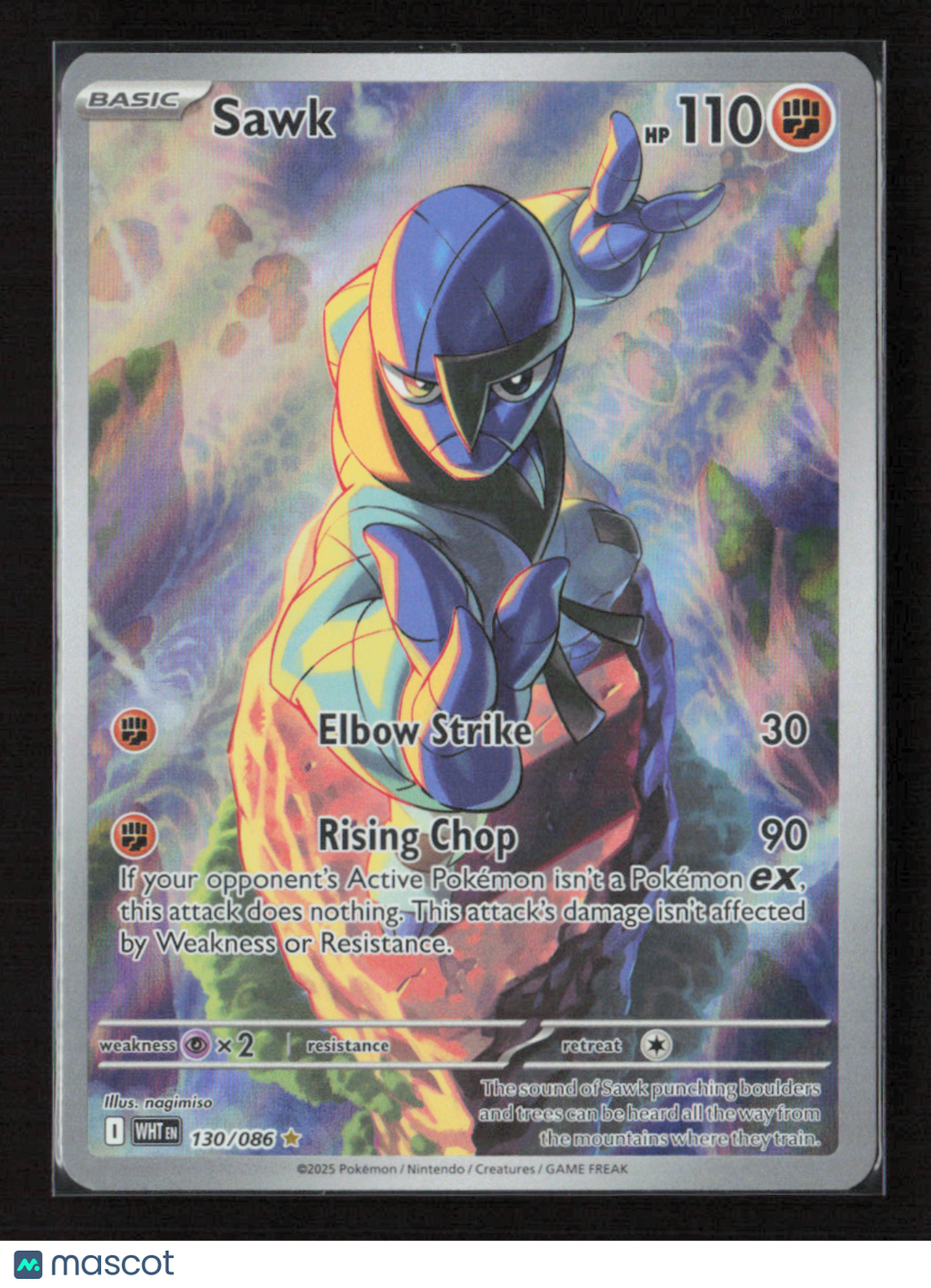 2025 Pokemon Sawk - 130/086 #130/086 Illustration Rare