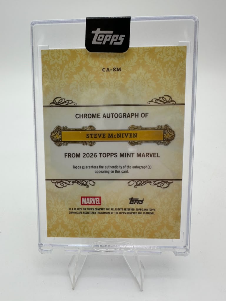 2026 Topps Chrome Marvel Mint Steve McNiven #CA-SM Autograph