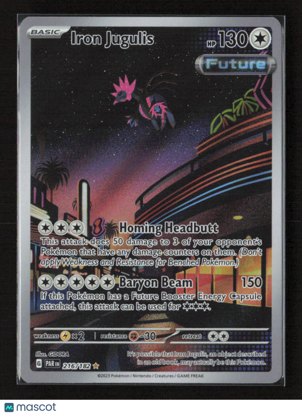 2023 Pokemon Iron Jugulis - 216/182 #216/182 Illustration Rare