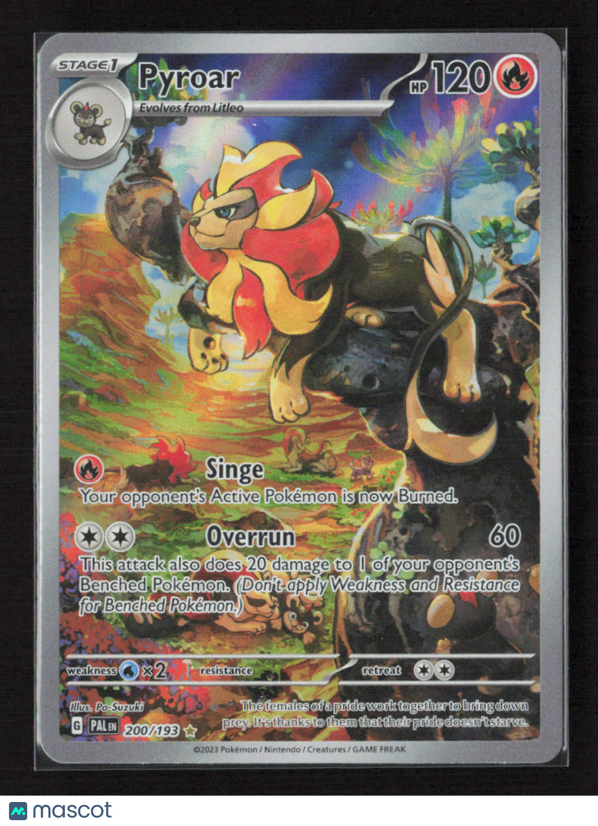 2023 Pokemon Pyroar - 200/193 #200/193 Illustration Rare