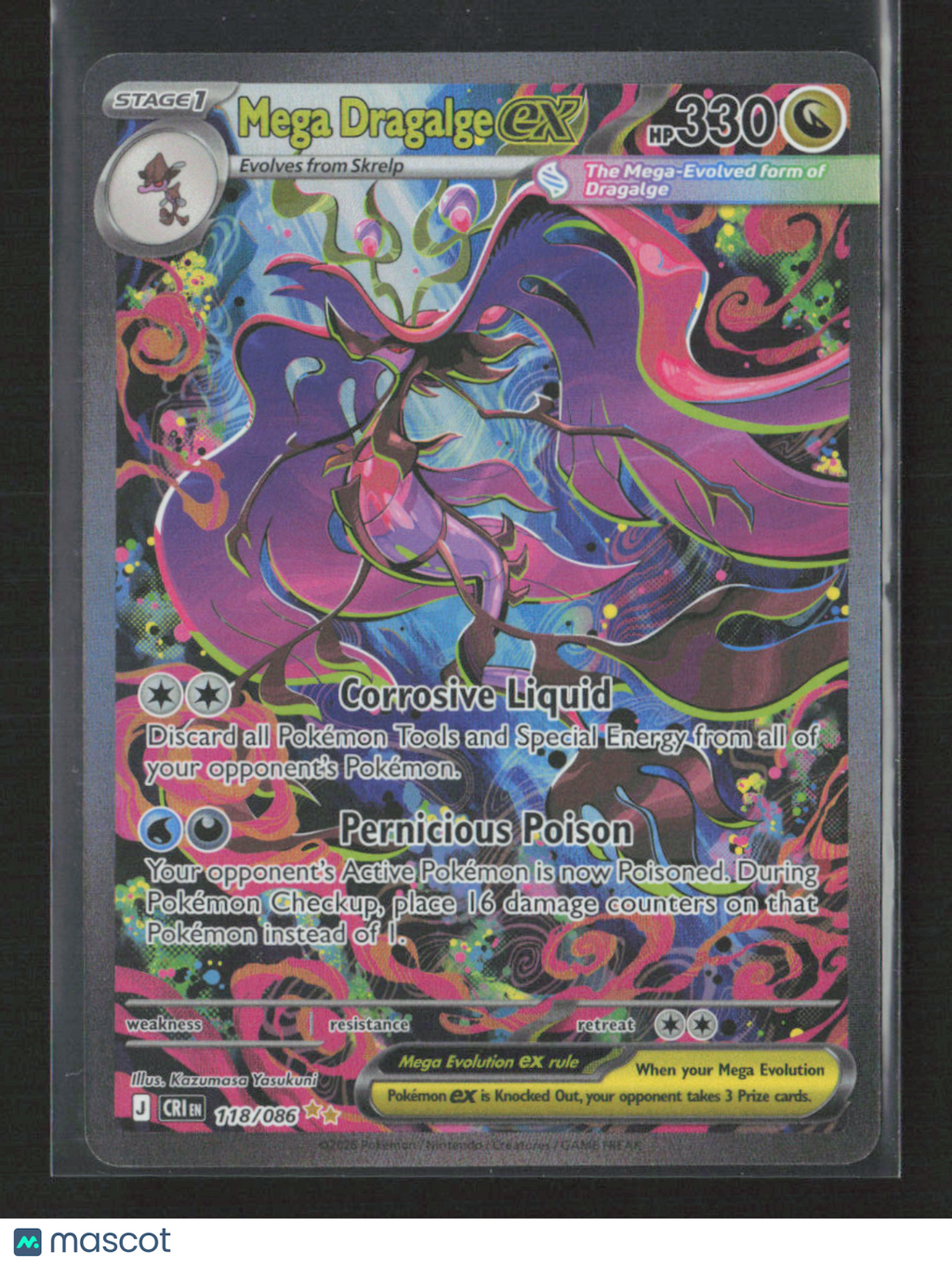 2026 Pokemon Mega Dragalge ex - 118/086 #118/086 Special Illustration Rare