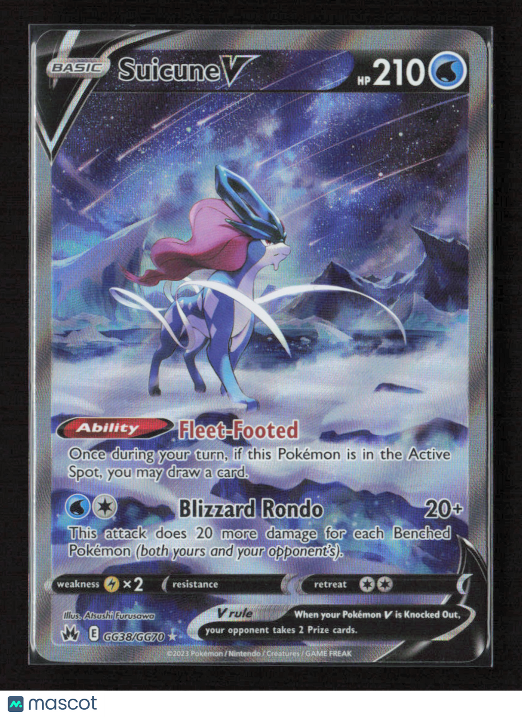 2023 Pokemon Suicune V #GG38/GG70 Ultra Rare