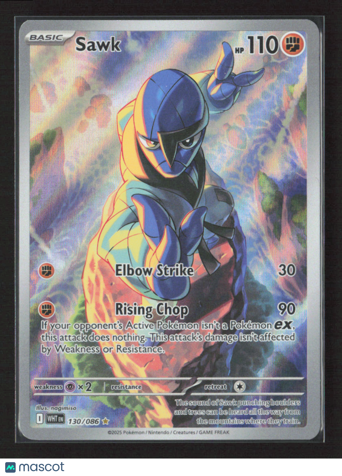 2025 Pokemon Sawk - 130/086 #130/086 Illustration Rare