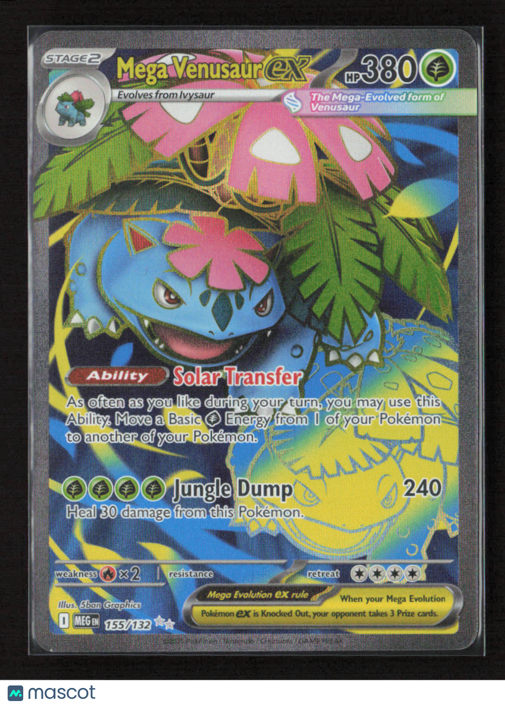 2025 Pokemon Mega Venusaur ex - 155/132 #155/132 Ultra Rare