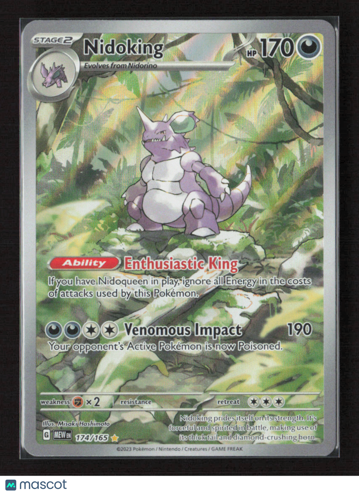 2023 Pokemon Nidoking - 174/165 #174/165 Illustration Rare