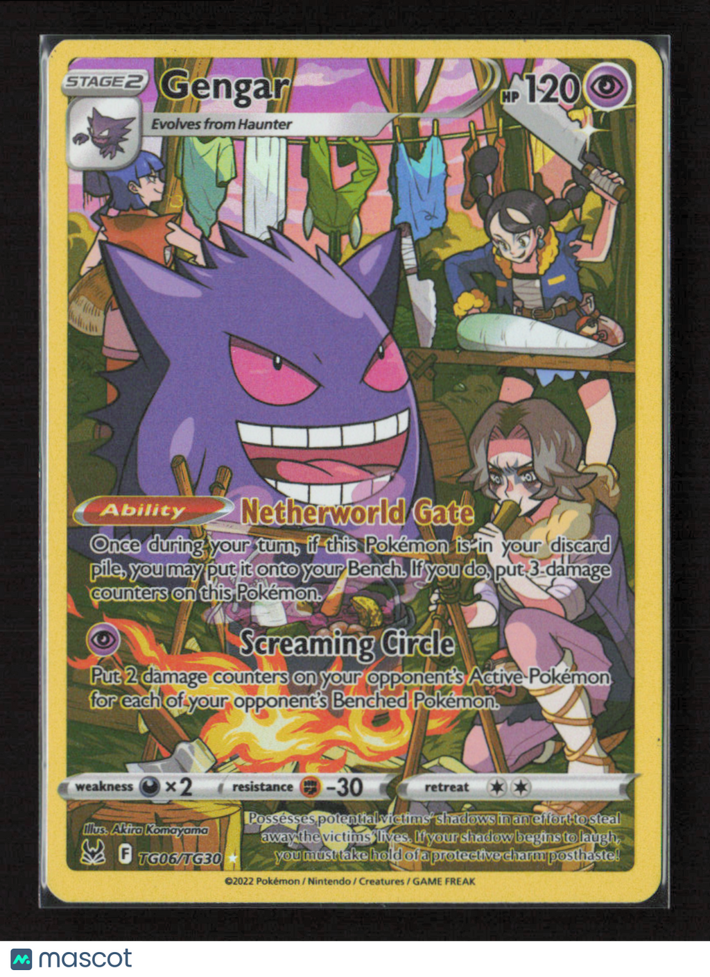 2022 Pokemon Gengar #TG06/TG30 Ultra Rare