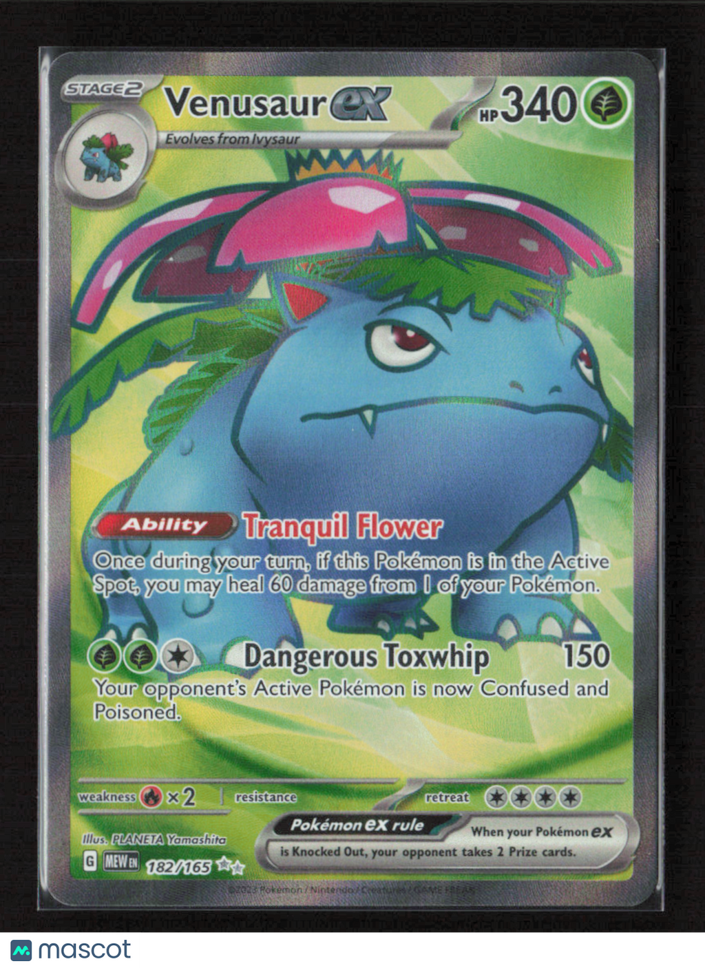 2023 Pokemon Venusaur ex - 182/165 #182/165 Ultra Rare
