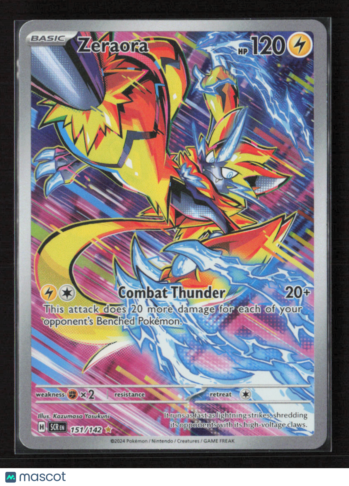 2024 Pokemon Zeraora - 151/142 #151/142 Illustration Rare