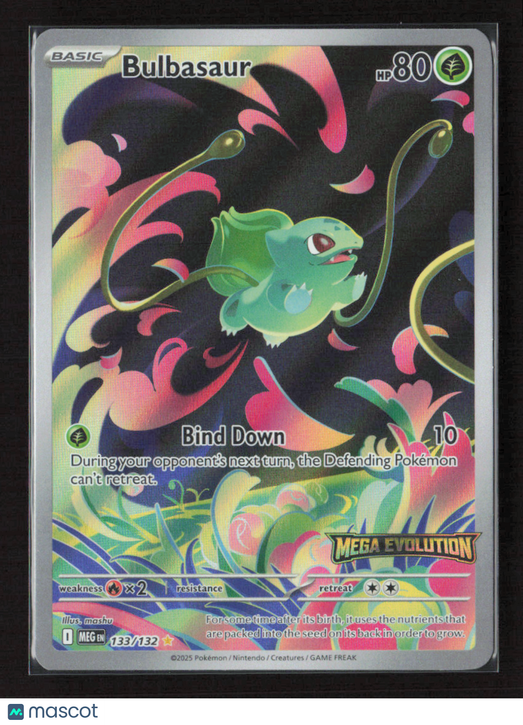 Bulbasaur - 133/132 (Mega Evolution Stamped) #133/132