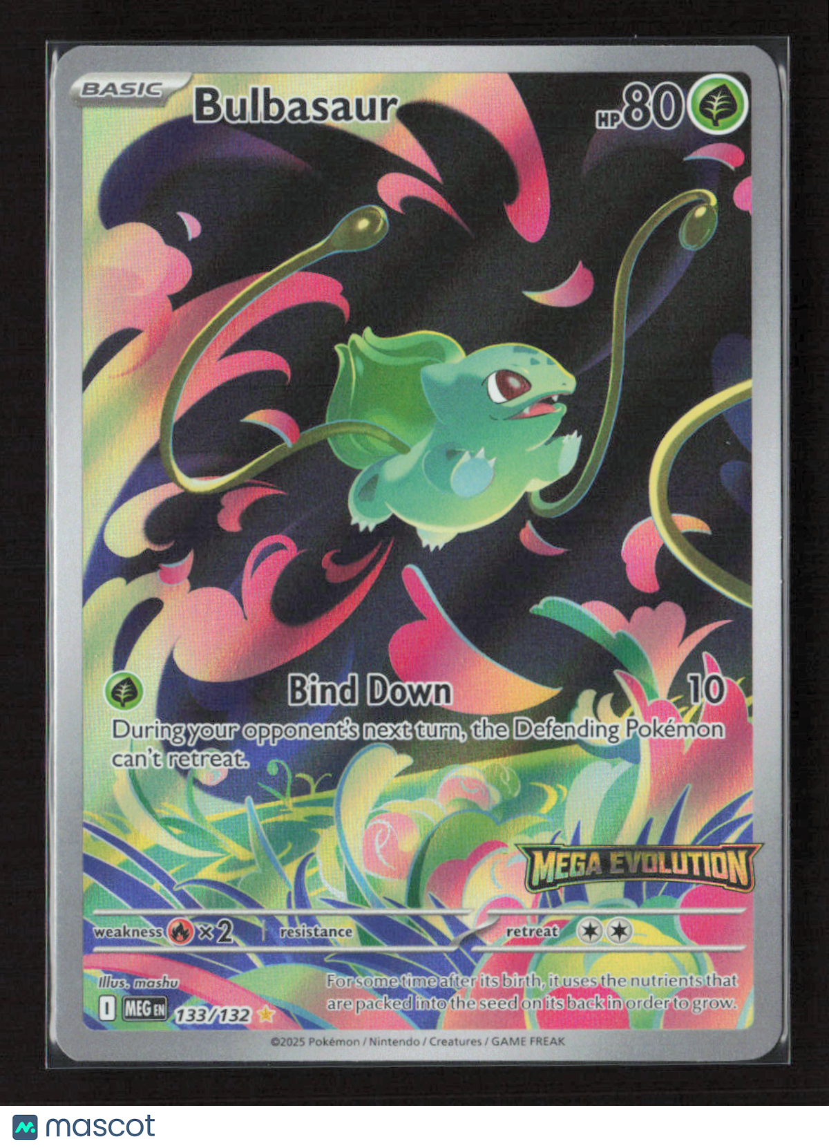 Bulbasaur - 133/132 (Mega Evolution Stamped) #133/132