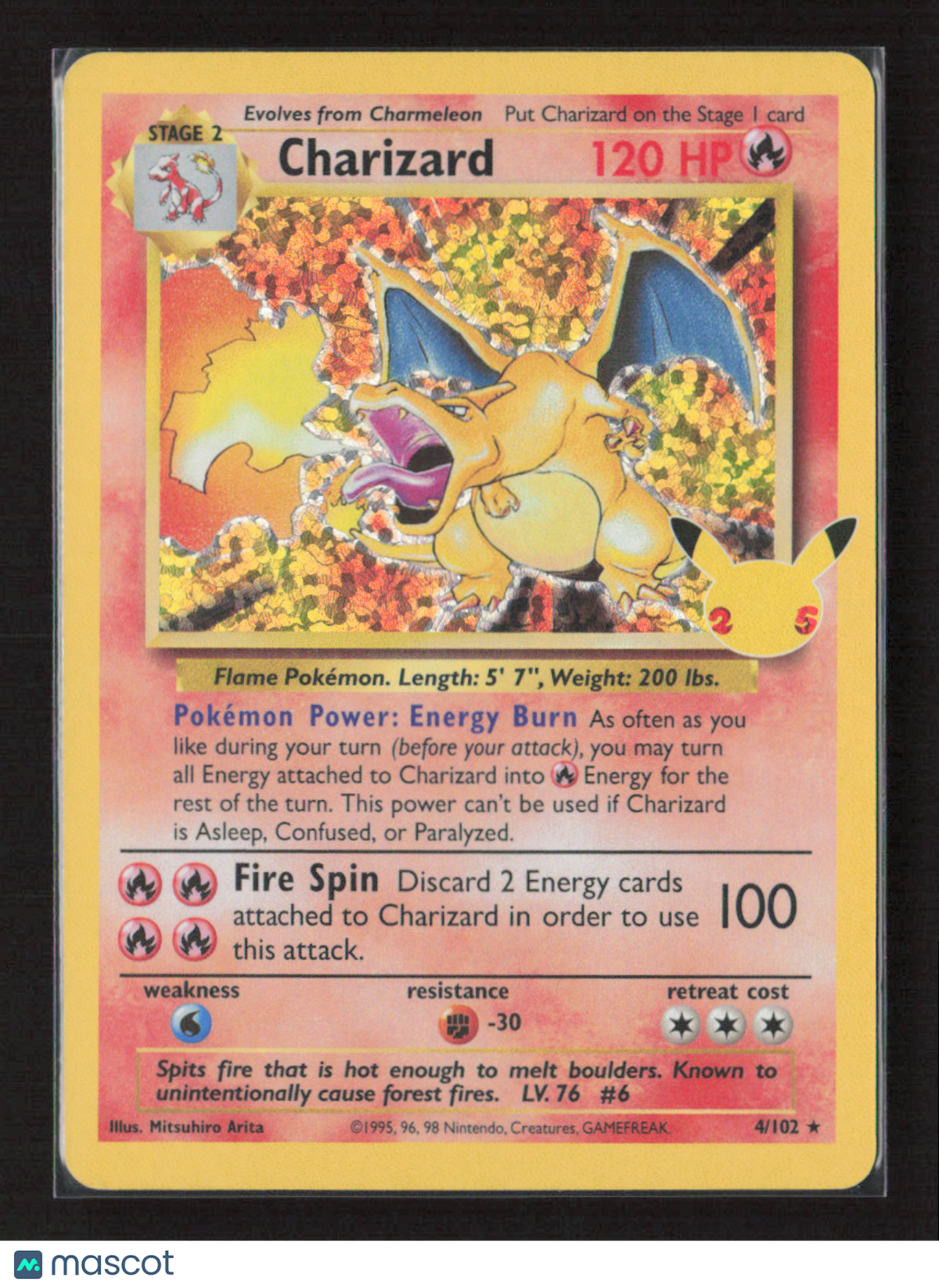 2021 Pokemon Charizard #4/102 Classic Collection