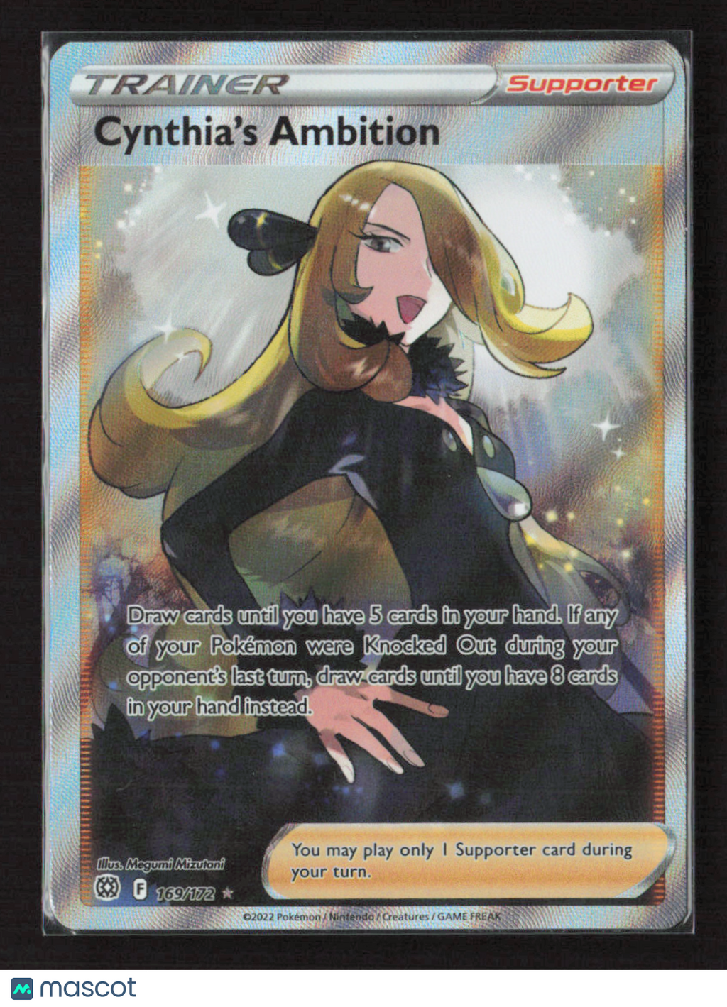 2022 Pokemon Cynthia's Ambition (Full Art) #169/172 Ultra Rare