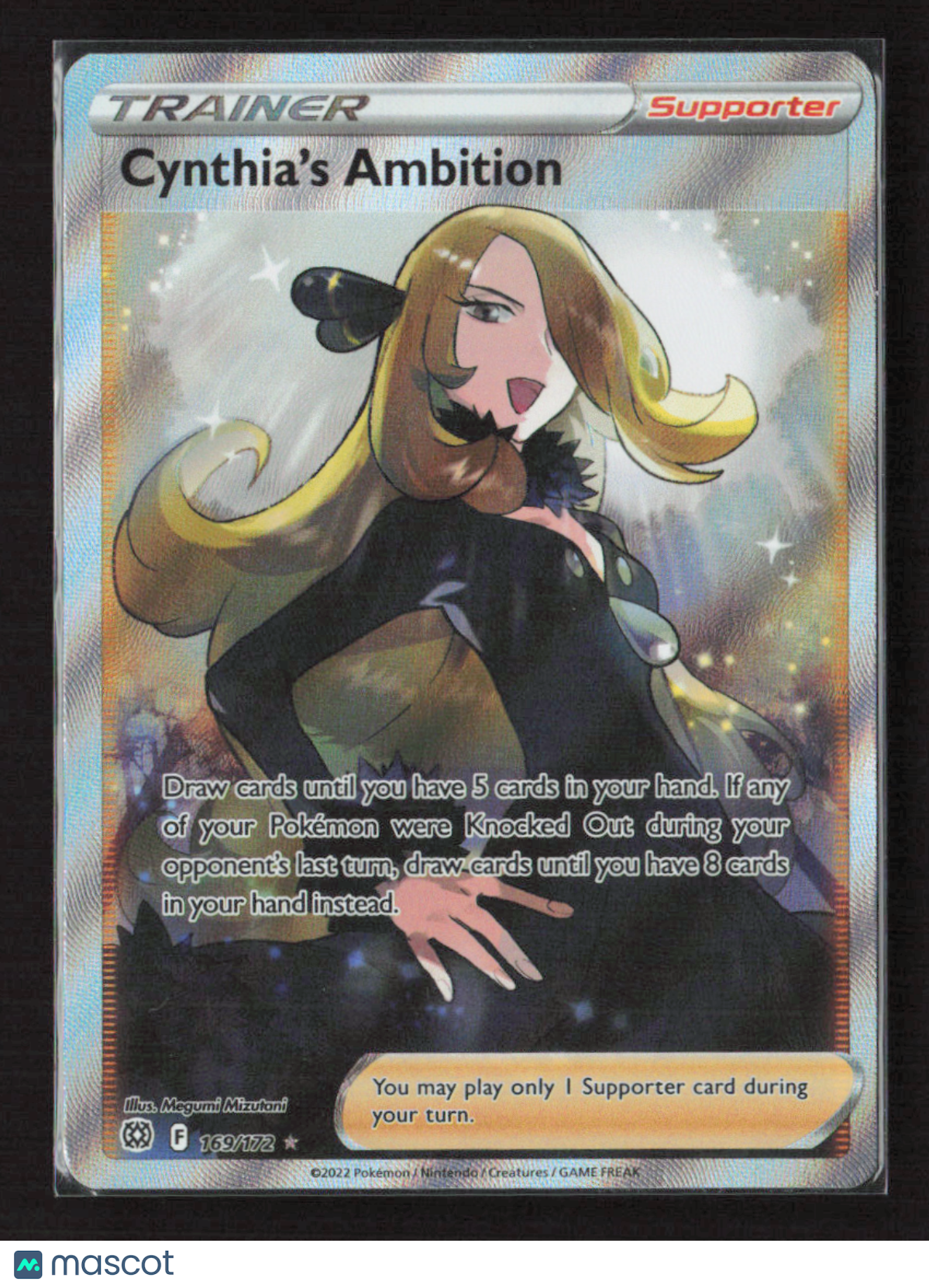 2022 Pokemon Cynthia's Ambition (Full Art) #169/172 Ultra Rare