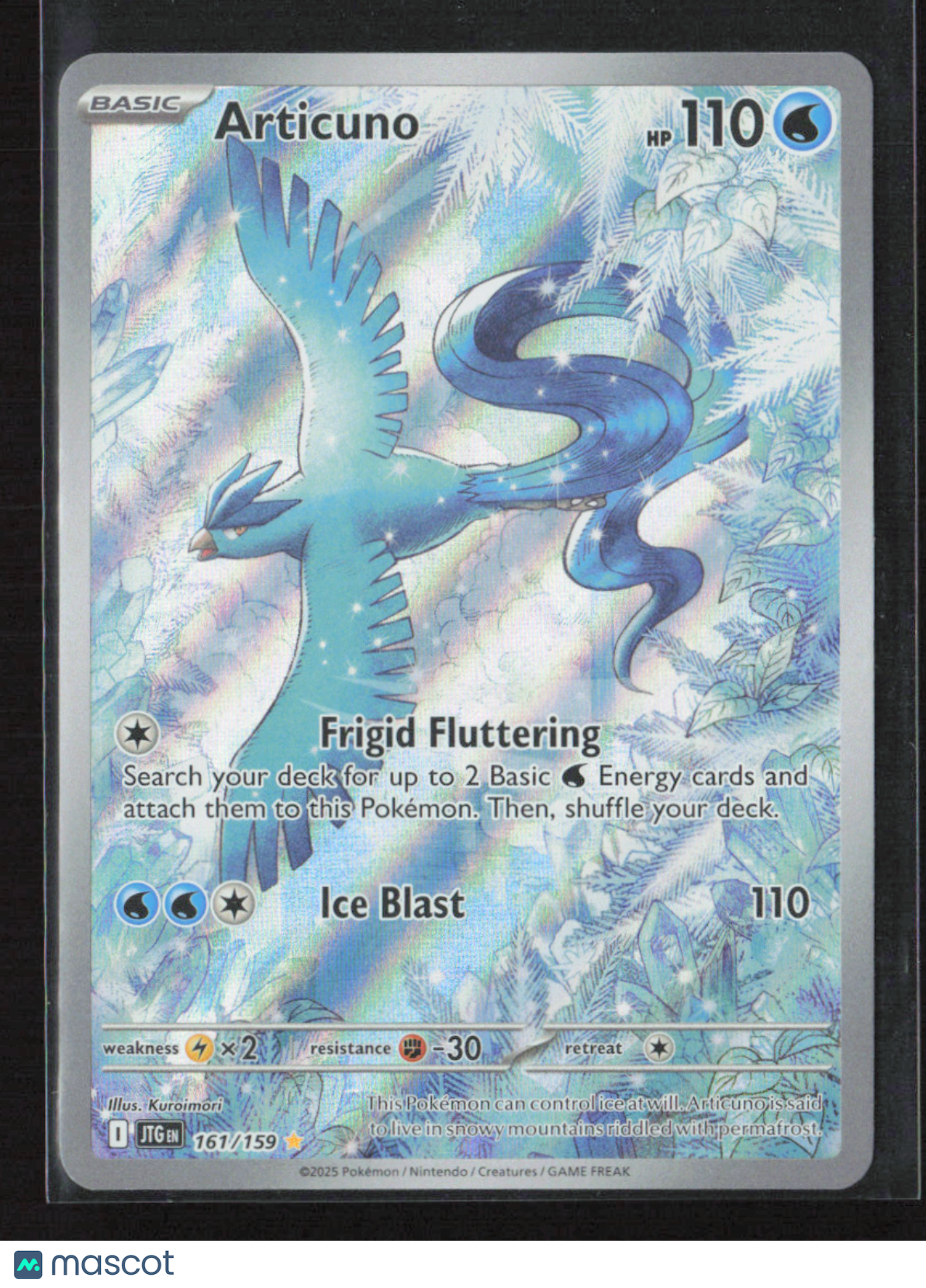 2025 Pokemon Articuno - 161/159 #161/159 Illustration Rare