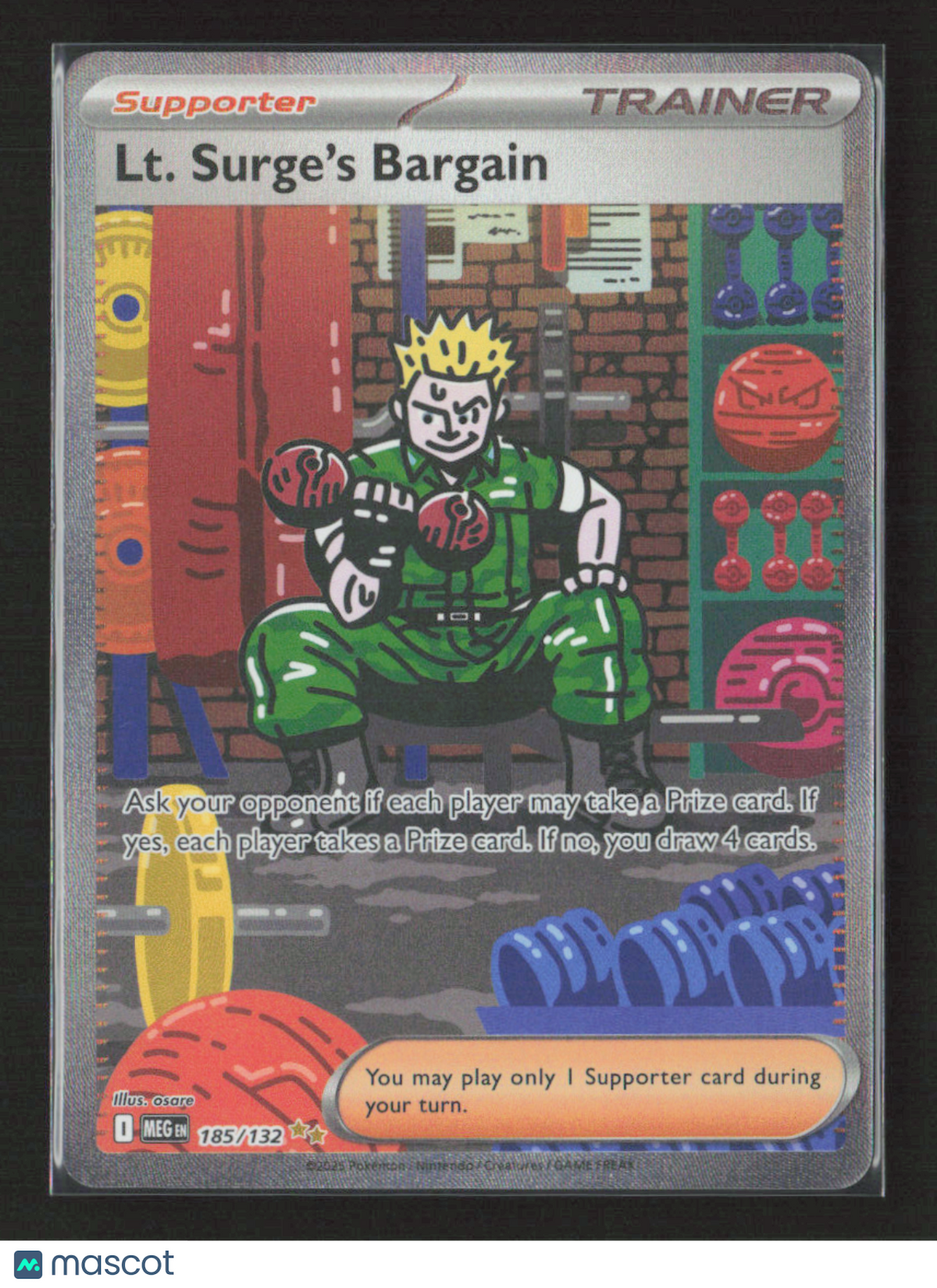 2025 Pokemon Lt. Surge's Bargain - 185/132 #185/132 Special Illustration Rare