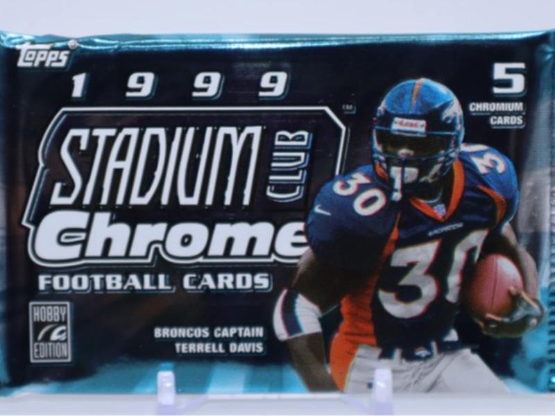 1999 Stadium Club Chrome Football Hobby Pack