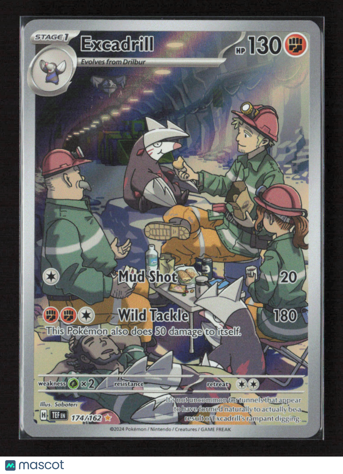 2024 Pokemon Excadrill - 174/162 #174/162 Illustration Rare