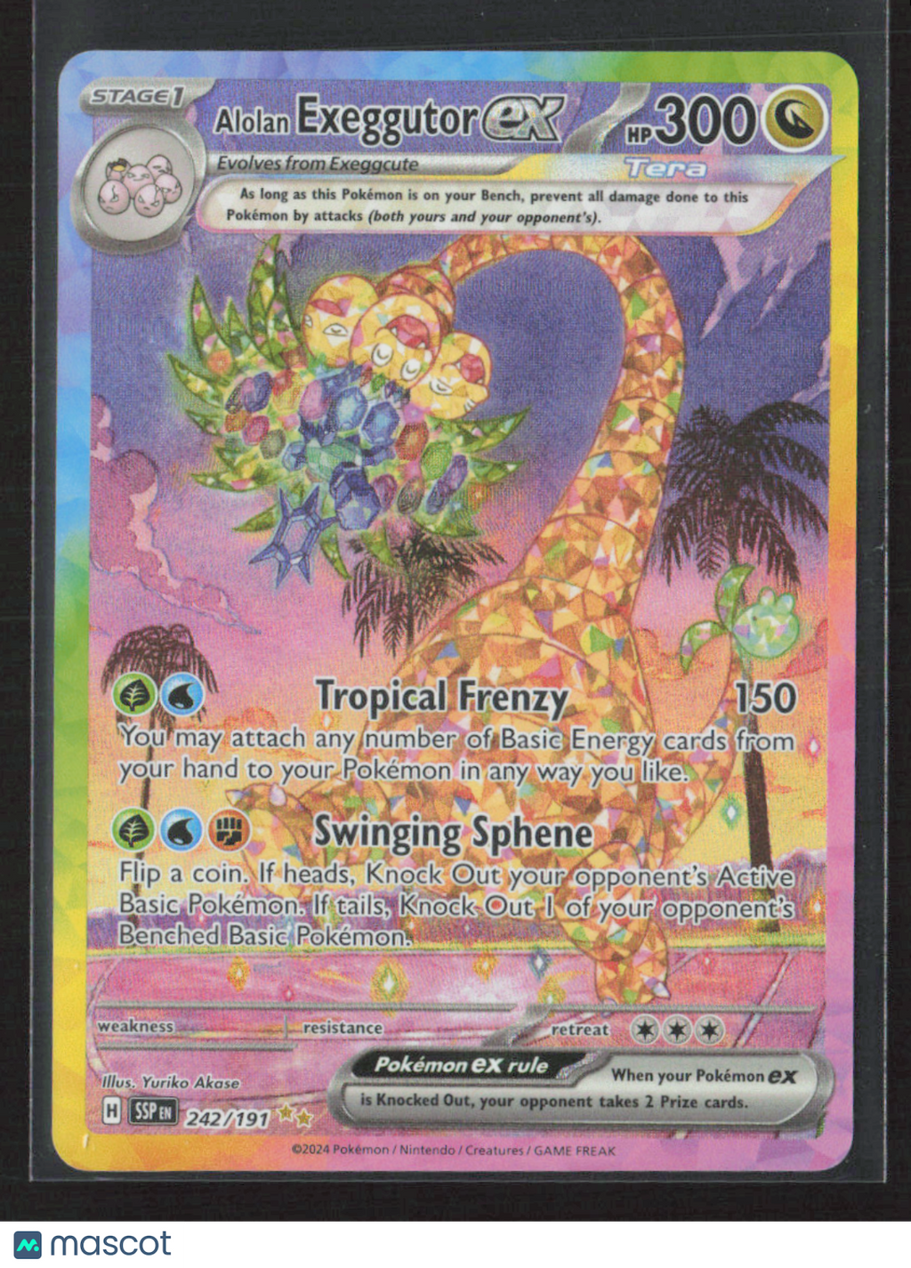 2024 Pokemon Alolan Exeggutor EX #242/191 SAR