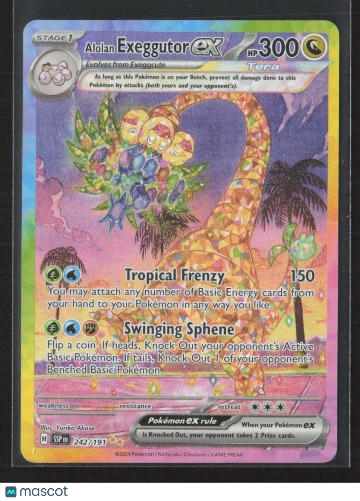2024 Pokemon Alolan Exeggutor EX #242/191 SAR