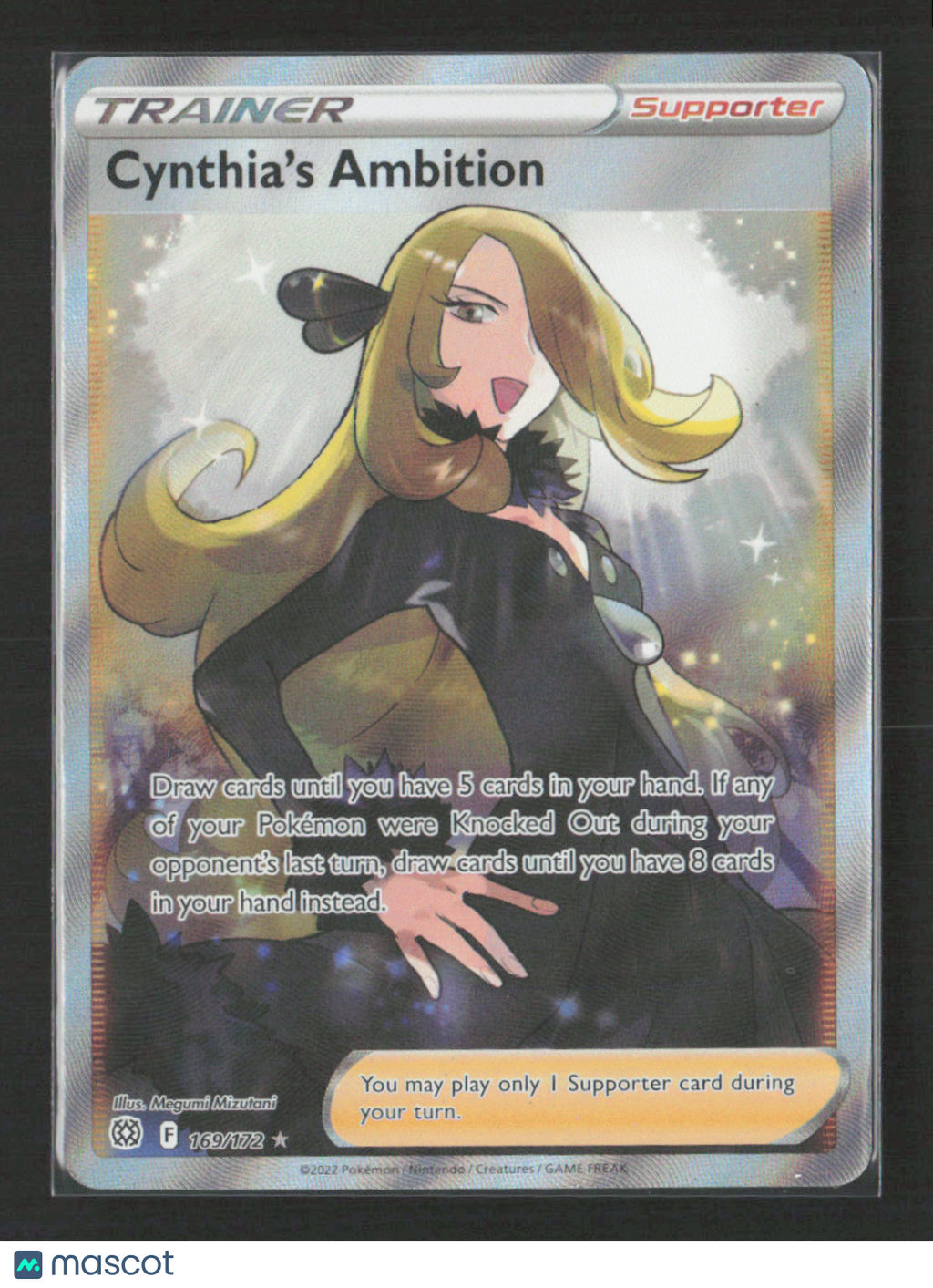 2022 Pokemon Cynthia's Ambition (Full Art) #169/172 Ultra Rare