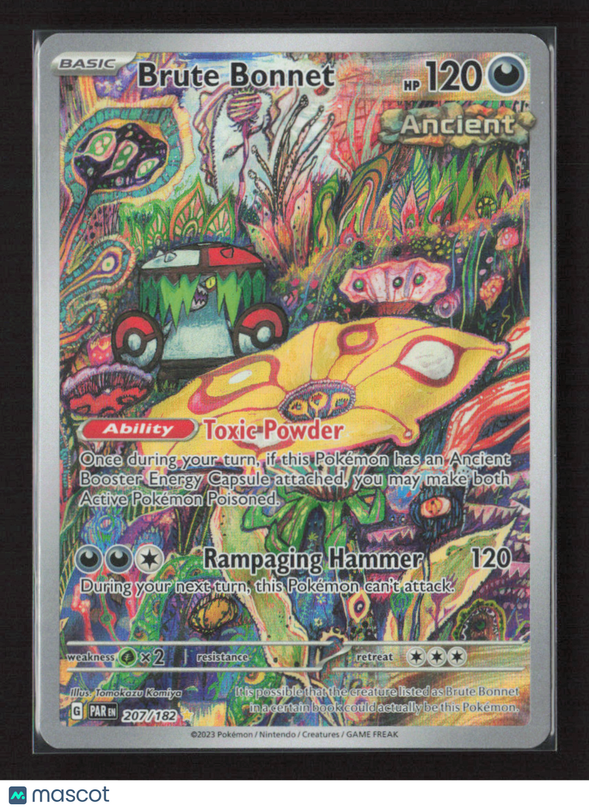 2023 Pokemon Brute Bonnet - 207/182 #207/182 Illustration Rare