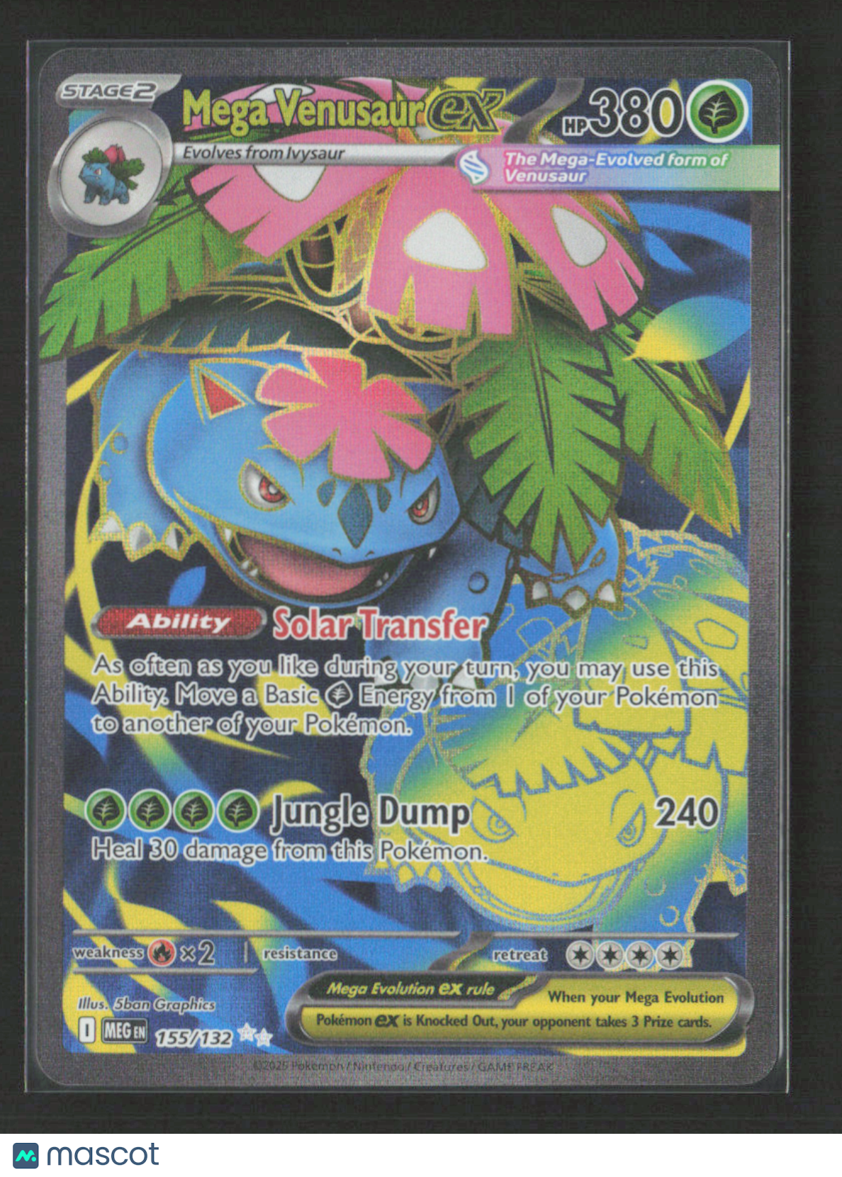 2025 Pokemon Mega Venusaur ex - 155/132 #155/132 Ultra Rare
