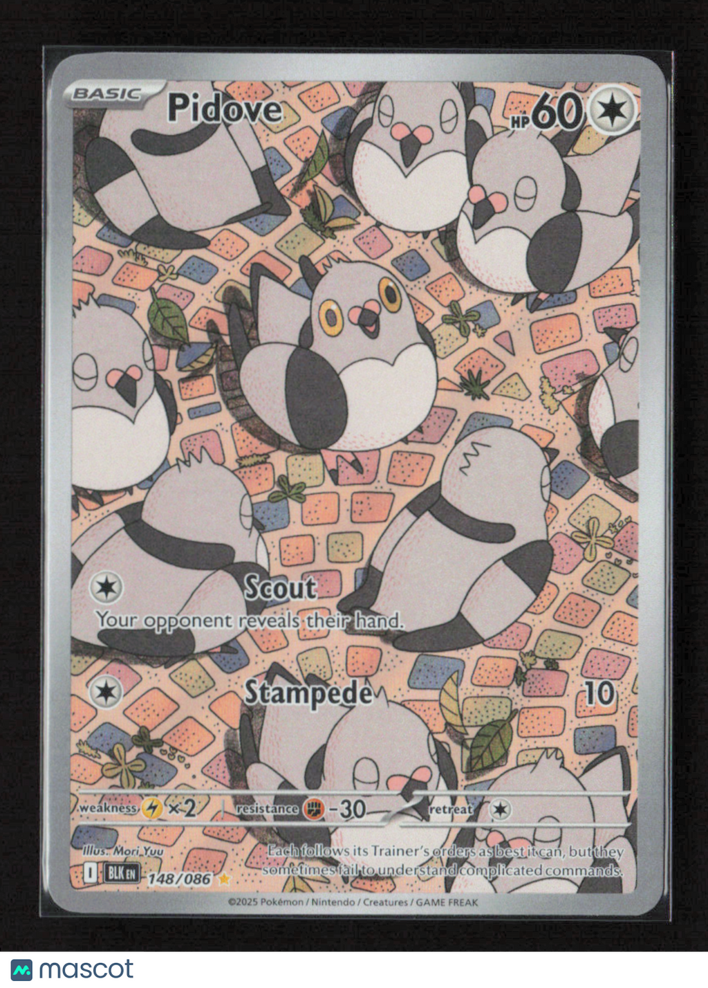 2025 Pokemon Pidove - 148/086 #148/086 Illustration Rare