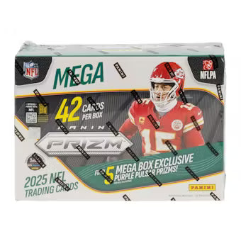 NFL 2025 Prizm Hobby Mega Box (Purple Pulsar)