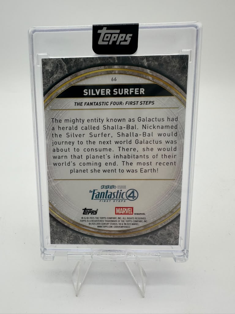 2025 Topps Marvel Studios Perfection Silver Surfer Shalla-Bal Gold #66 1/1