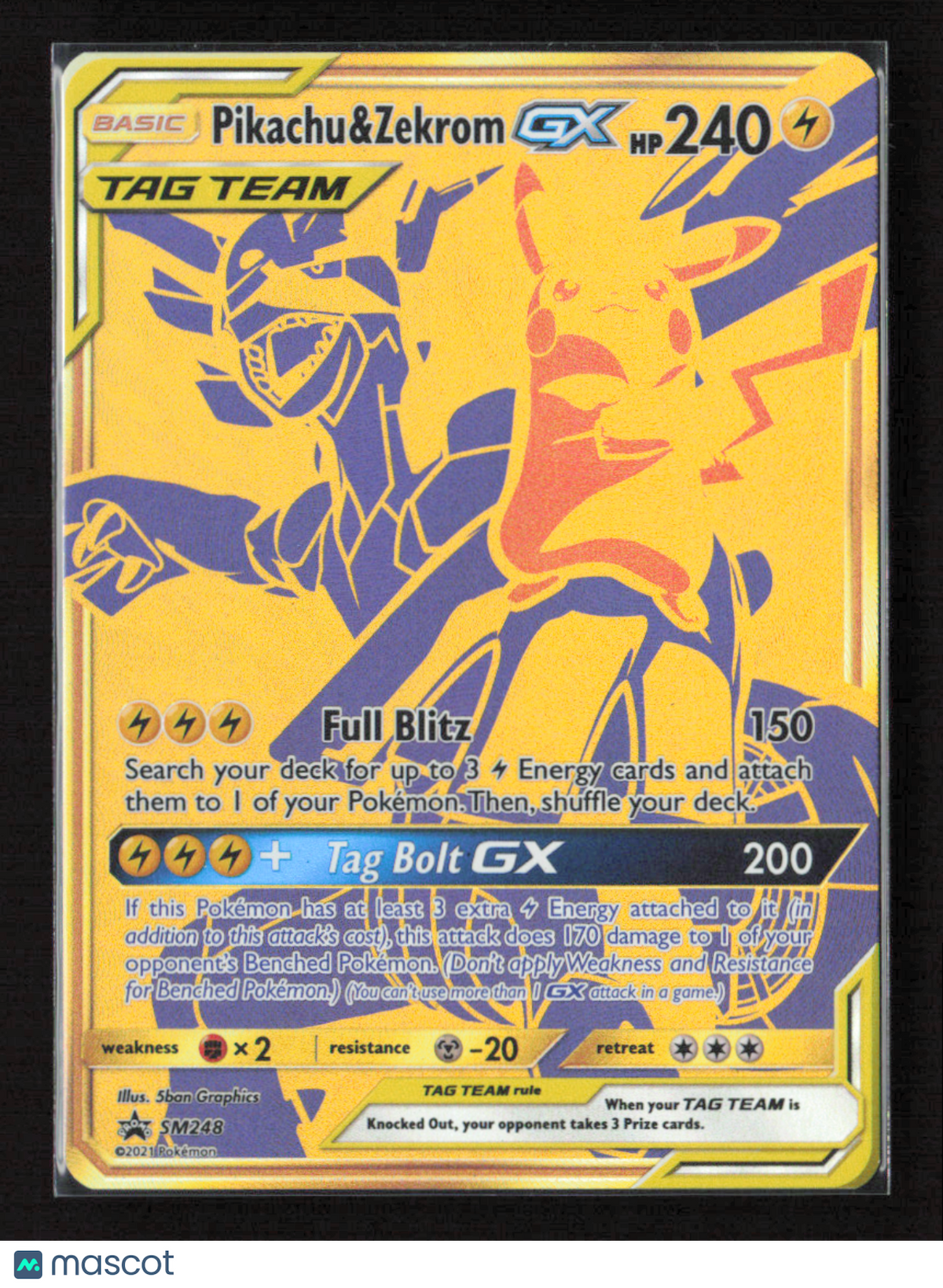2017 Pokemon Pikachu & Zekrom GX - SM248 #SM248 Promo