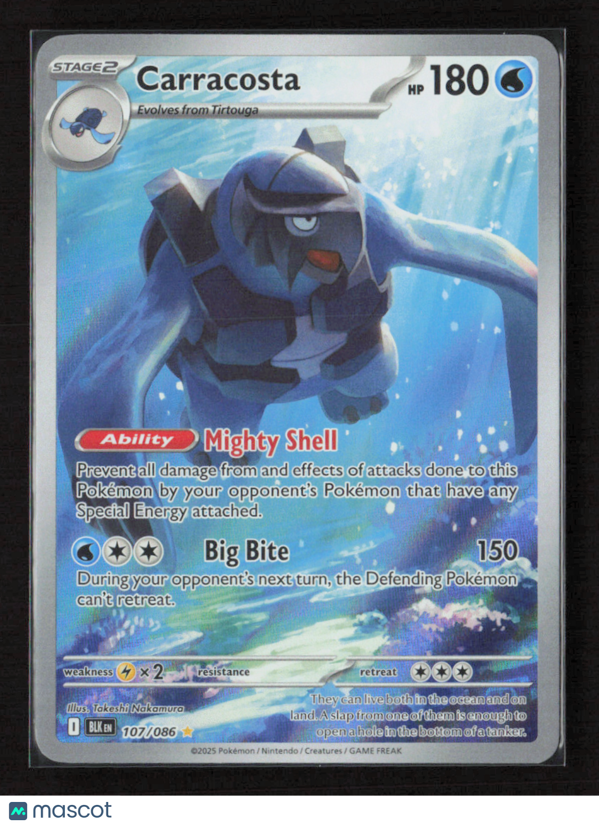 2025 Pokemon Carracosta - 107/086 #107/086 Illustration Rare