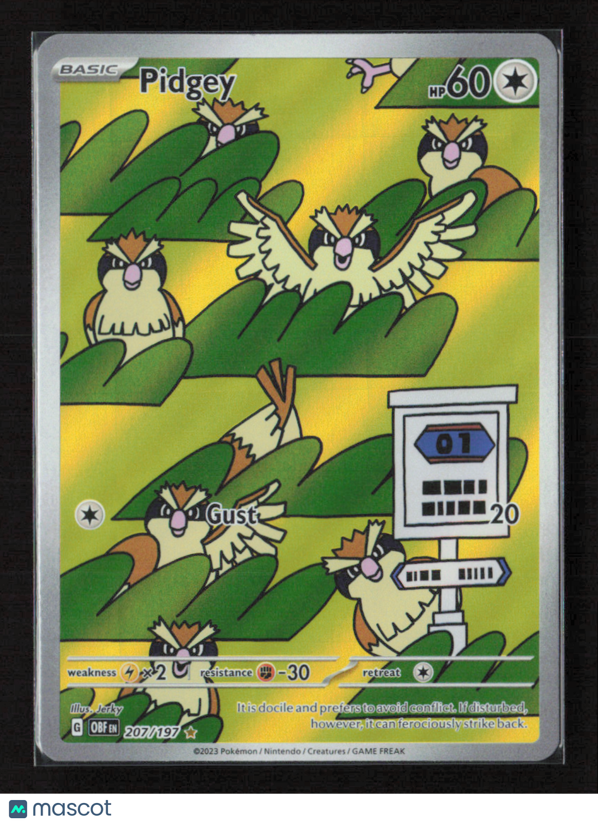 2023 Pokemon Pidgey - 207/197 #207/197 Illustration Rare
